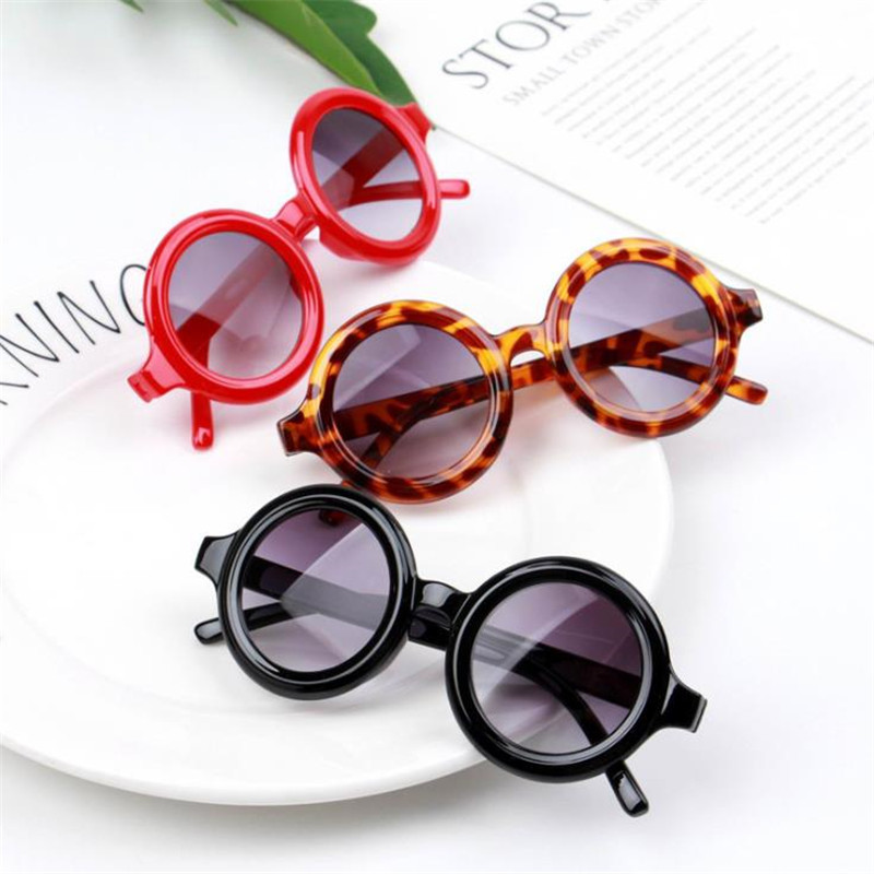 

Fashion Children Sunglasses Classic Sun Glasses Adumbral Anti-UV Spectacles Baby Round Frame Eyeglasses Ornamental A++
