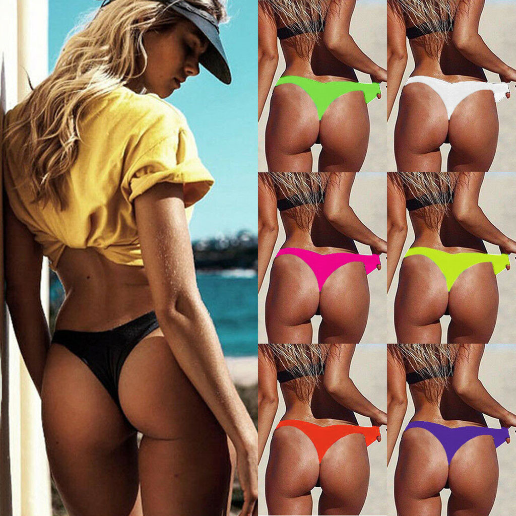 

S-6XL Sexy tiny brazilian bikini bottom female swimwear women G-string Briefs micro mini Thong Panties Underwear Plus size Tanga L0222, Green