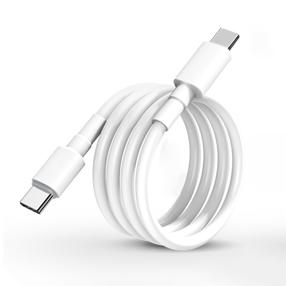 

PD Cable USB C to USB Type C 60W Fast Charging Dual Type-C Cable for Samsung S20 Xiaomi Redmi Mobile Phone Cables, White