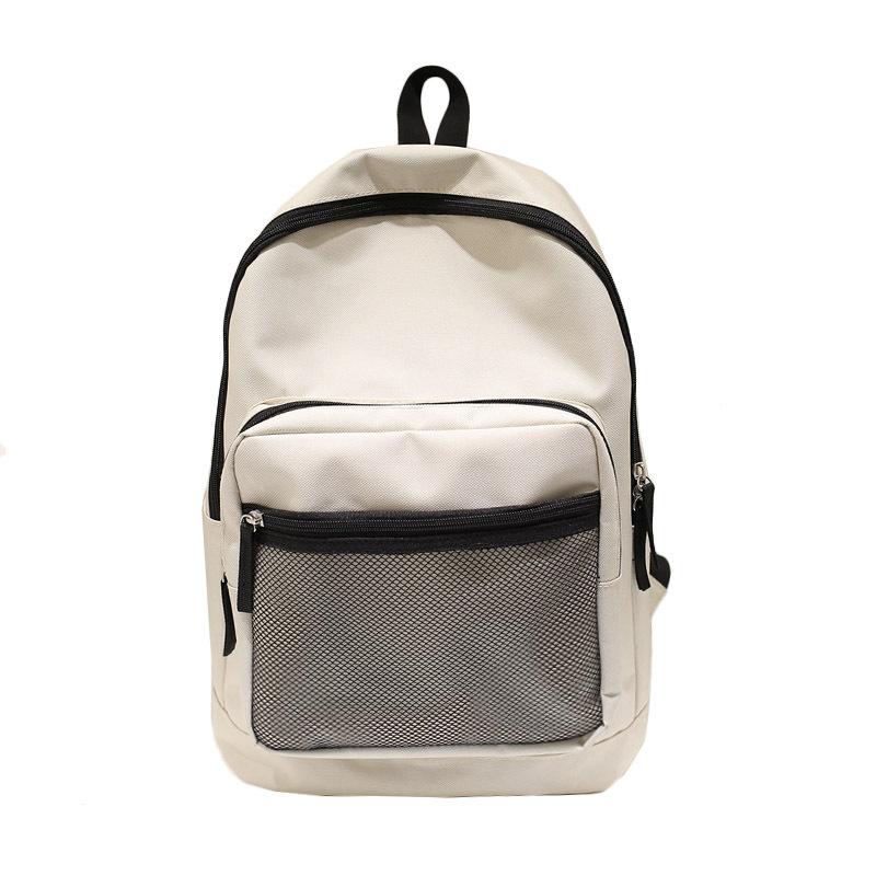 

Backpack 2021 Literary And Artistic Individuality Women's Shoulder Bag Travel College Windscreen Large Capacity Couple, Black