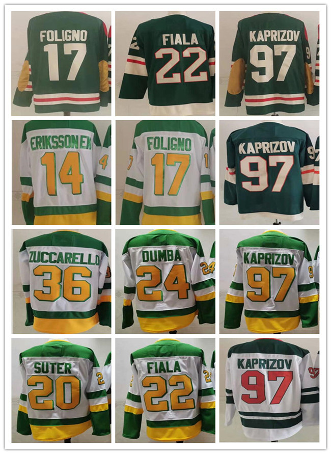 

97 Kirill Kaprizov Jersey 2022 Winter Classic Hockey 22 Kevin Fiala 46 Jared Spurgeon Mats Zuccarello Matt Dumba Reverse Retro Foligno Joel Eriksson ST.Paul Jerseys, As