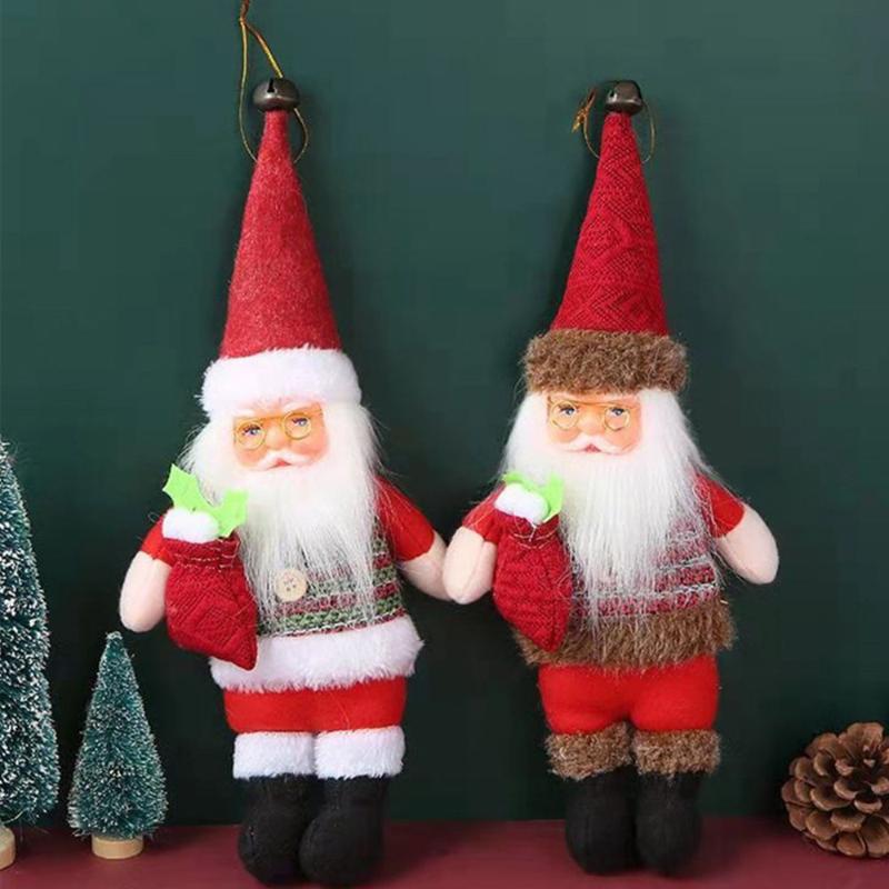 

Christmas Decorations Party Supplies Santa Claus Kids Gift Home Decor Figure Ornaments Hanging Pendant Xmas Tree