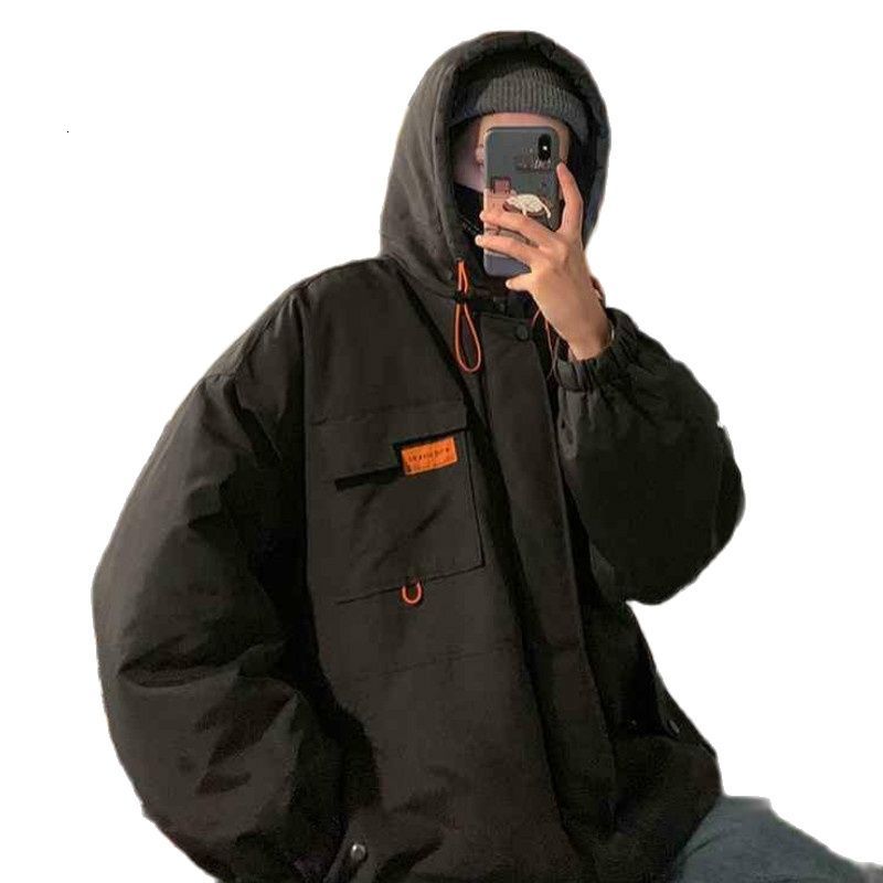 

men's jackets winter jacket, black hoodie and hip hop pocket, korean, 6e6m, Black;brown