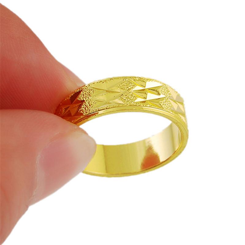 

Wedding Rings Brand Simple Design Fashion Yellow Gold Color For Women Female Finger Ring Jewelry Christmas Gift R014, Slivery;golden