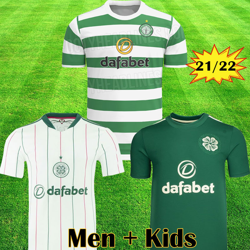 

21 22 Celtic Soccer Jerseys MCGREGOR GRIFFITHS SINCLAIR FORREST BROWN ROGIC CHRISTIE Home Third 2021 2022 Football Shirt Men Kids Kit, Kids home