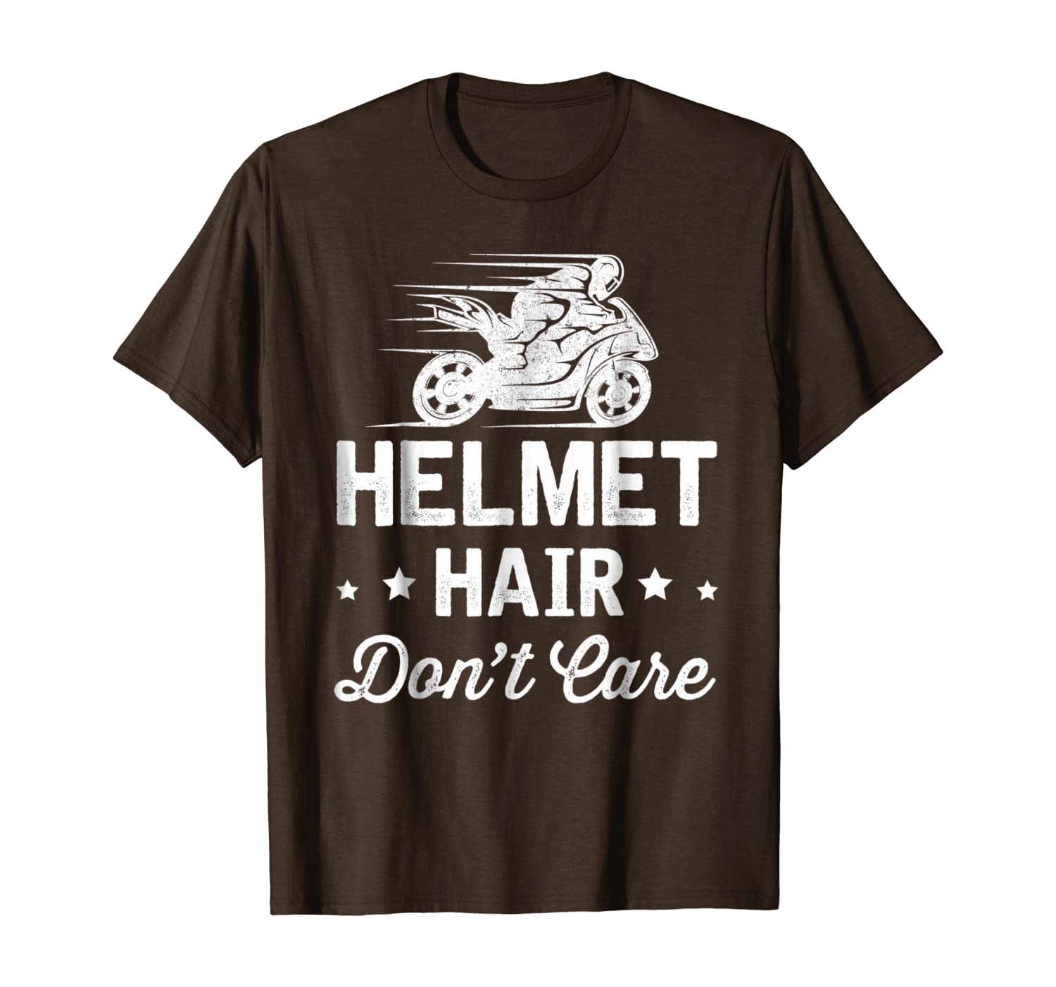 

Helmet Hair Don't Care T shirt - Motorcycle Moped Bike, Mainly pictures