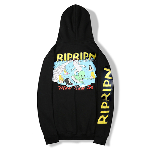 

RIPRIP Sweater high quality Designer Hoodie Sweatshirts Long Sleeve Shirts letter flame Hoodies Autumn Spring women luxury clothing3LR2, Black