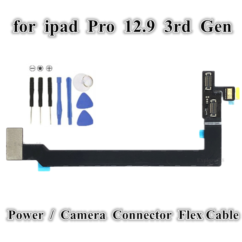 

1Pcs For iPad Pro 12.9 inch 3rd Generation A1876 A1895 A2014 Camera Power Button Connector Adaptor Flex Cable Replacement Parts