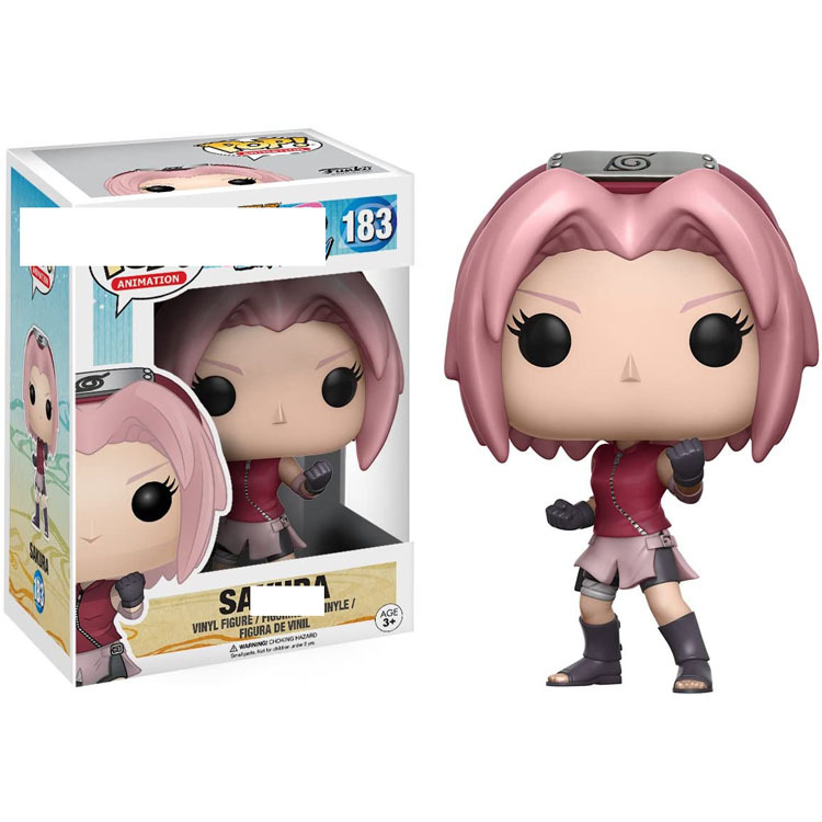 

POP Figures Naruto Haruno Sakura Figure Doll Shippuuden Peripheral Q Version 183, Customize