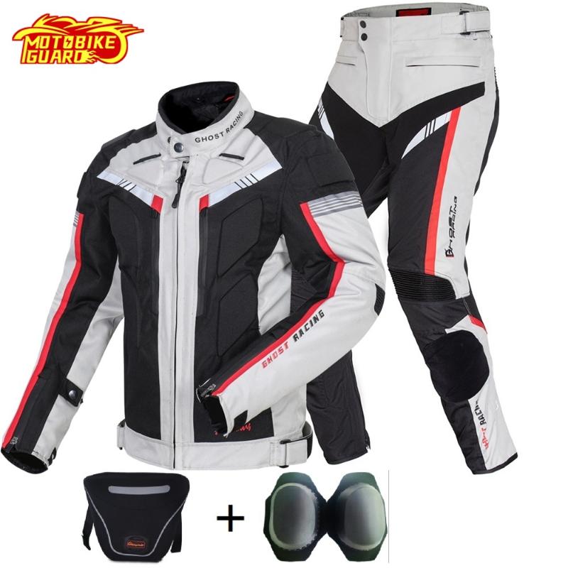 

Motorcycle Apparel Motocross Men Waterproof Jacket Motorbike Riding Cold-Proof Pants Coat Autumn Winter For Gift 3D Neck Protection