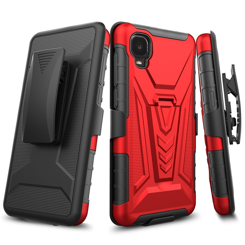 

Phone Cases For TCL 4X 20XE A3 X A600DL NOKIA X100 AT&T Calypso 2 Kyocera DuraForce Sport 5G T-Mobile Revvl V Coolpad SUVA Shockproof Cover With Holster Belt Clip, #4