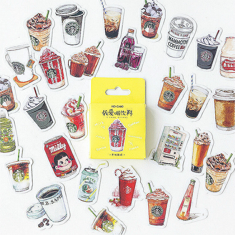 

3Pieces/Lot Hot Sale Kawaii I Like to Drink Washi Tape Practical Planner Stickers Decorative Stationery Tape Masking Tape Adhesive 2016