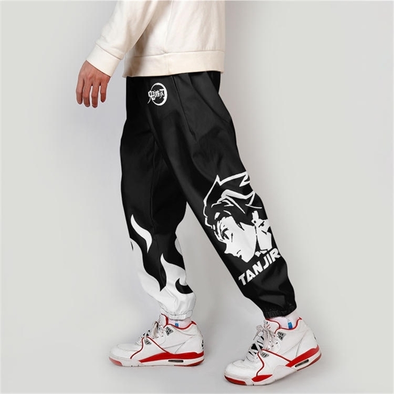 

3D Print Demon Slayer Sweatpants Women/Men Fitness Joggers Spring High Street Anime Trousers Casual Pants Sweatpant 211108
