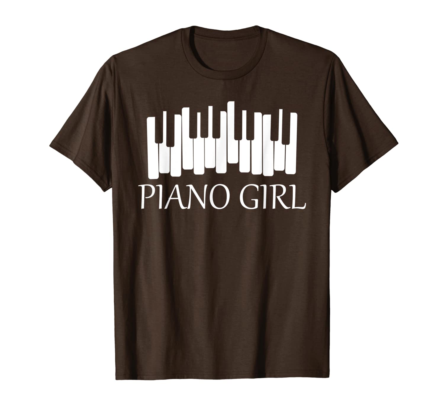 

piano girl funny pianist for music orchestra cool gift t-shirt, White;black