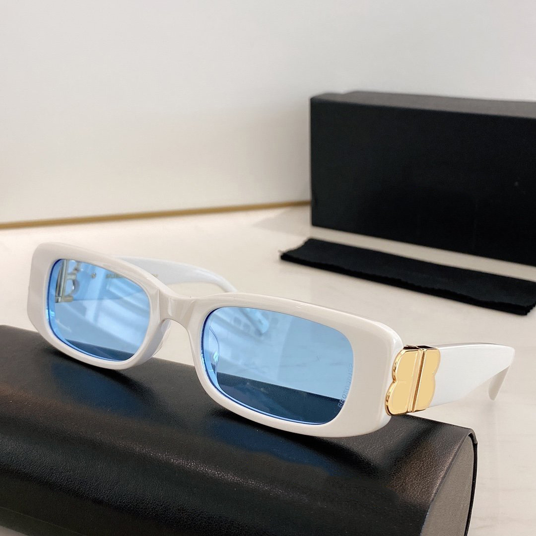 

New Women's luxury design Full Frame Sunglasses Women's clothing brand deisger popular UV400 lens summer rectangular frame top quality 0096