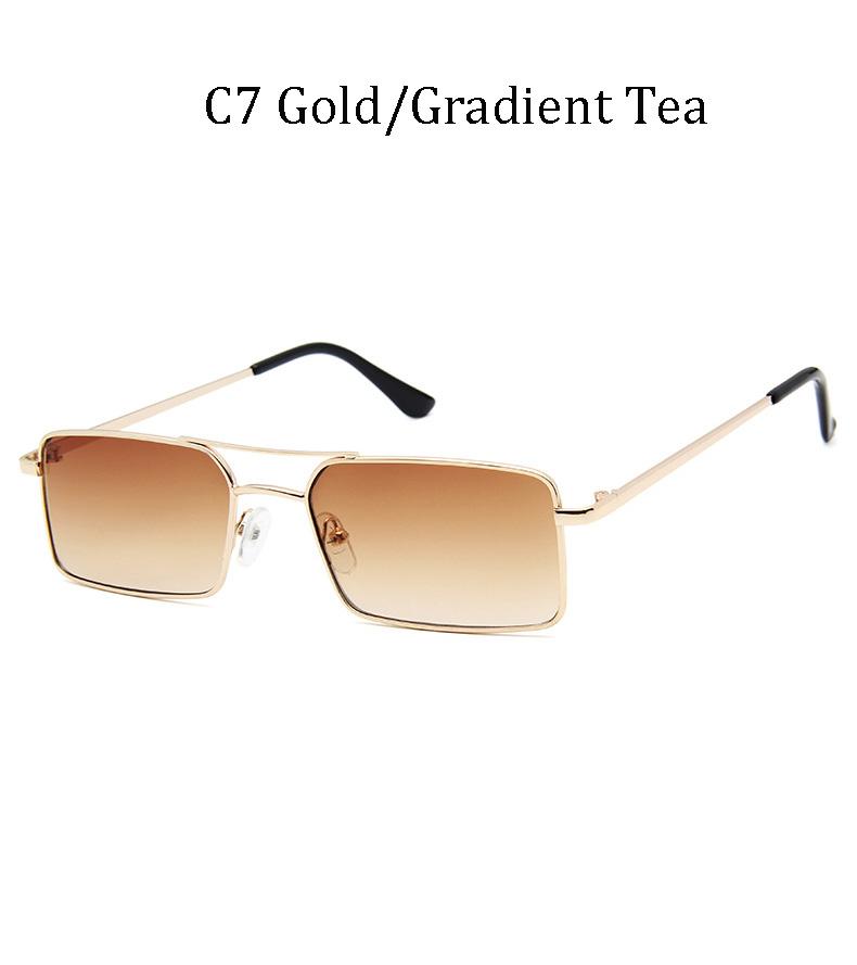

Sunglasses OZE Rectangular Rimless Men Metal Fashion Square Sun Glasses For Women Gradient Lens Frameless 2021 Uv400
