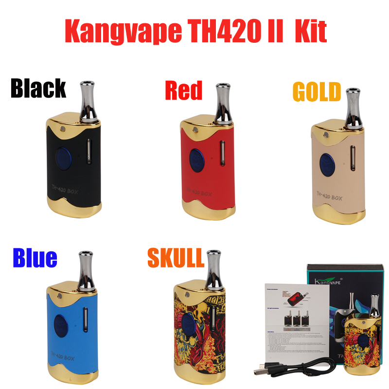 

Original Kangvape TH-420 II Starter Kits 650mAh TH420 2 Battery Box Mod 0.5ml K1 Ceramic Thick Oil Cartridge Tank Kit 100% Authentic vs bang xxl, Multi