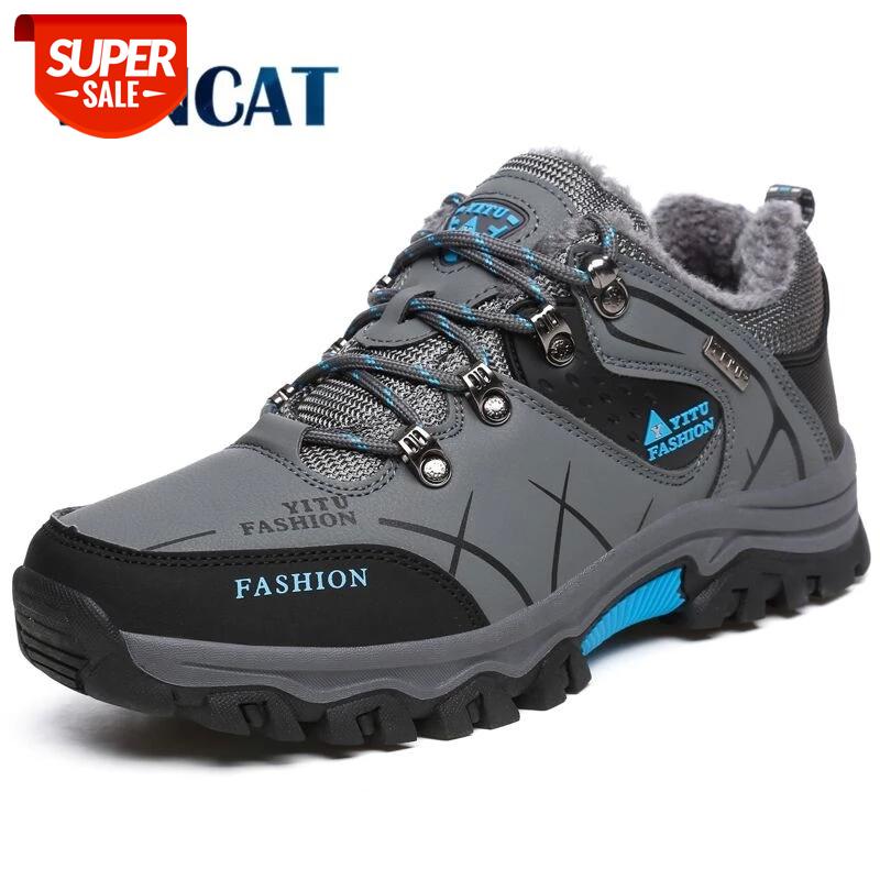 

Brand Men Winter Snow Boots Warm Super Men High Quality Waterproof Leather Sneakers Outdoor Male Hiking Boots Work Shoes 39-47 #0C8p