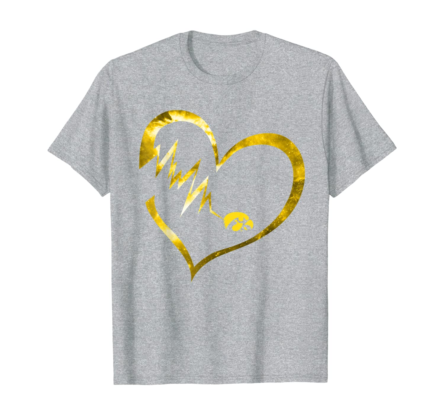 Iowa Hawkeyes Heart Beat Inside Heart - Apparel T-Shirt-image-702597761