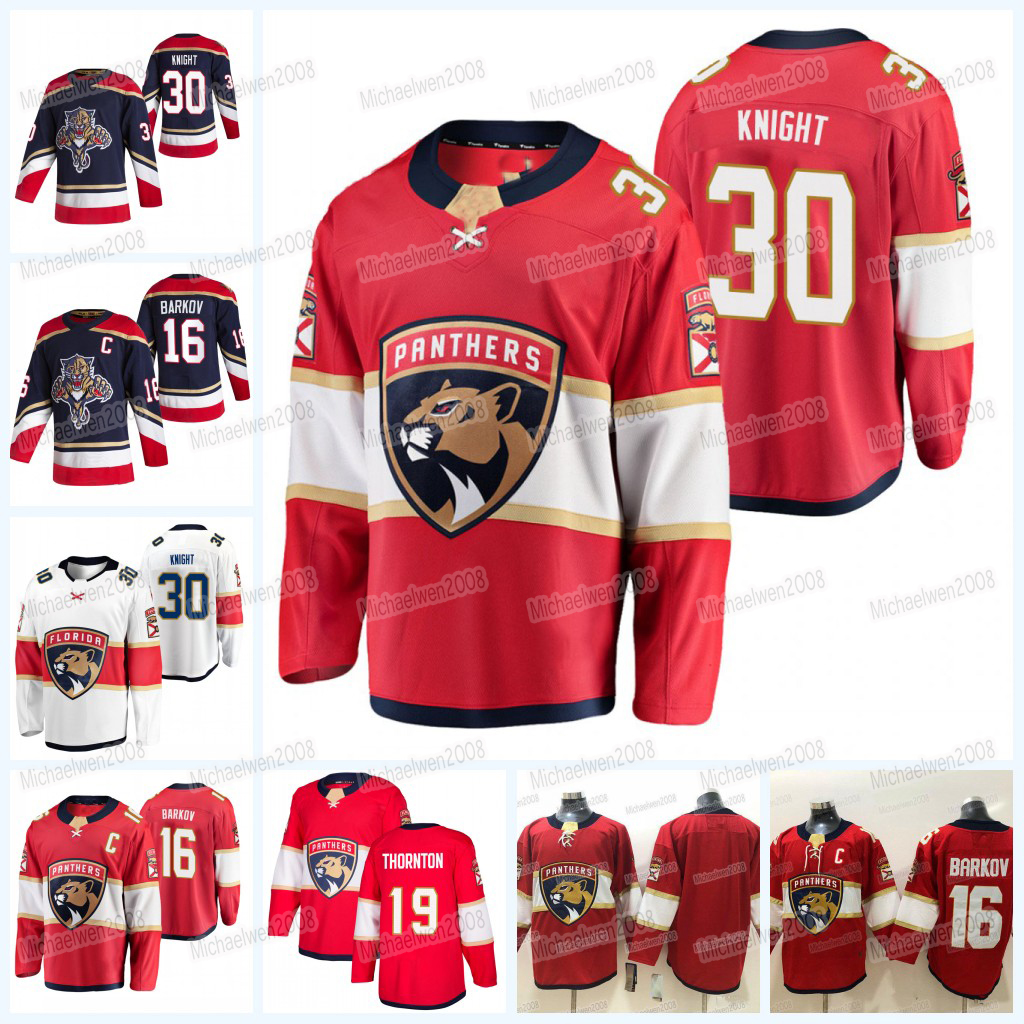

Spencer Knight Florida Panthers 2021-22 Jersey Aleksander Barkov Joe Thornton Jonathan Huberdeau Patric Hornqvist Noel Acciari Frank Vatrano Carlsson Juolevi, Men