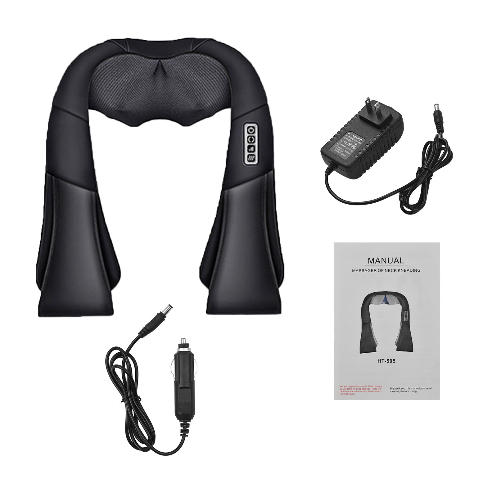 

Back & Neck Massager for Shoulder Waist Leg Body Muscle Pain Relief with Heat Special On-board Power Supply Deep Tissue KneadingScouts