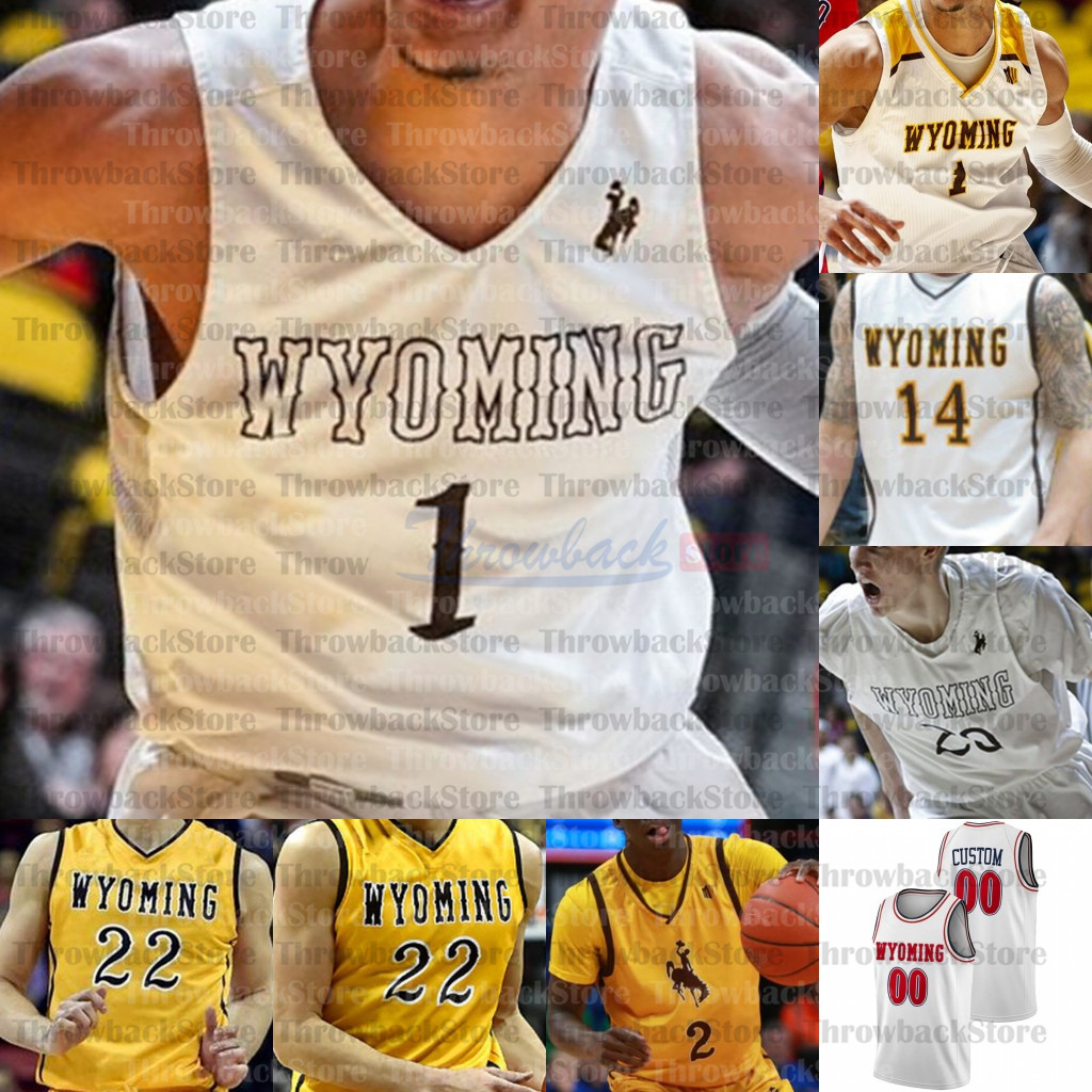 

Custom Wyoming Cowboys Basketball jerseys 22 Larry Nance Jr. 0 Jake Hendricks 3 Kwane Marble II 10 Hunter Thompson, Black