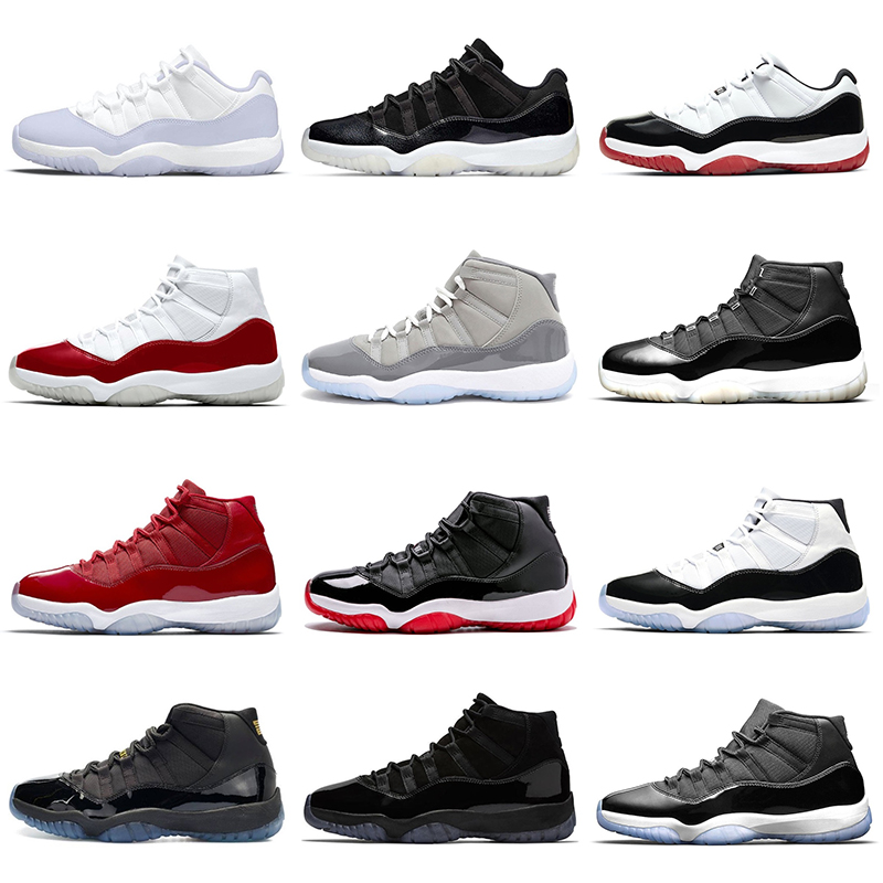 

Authentic Basketball Shoes 11 Cherry 11s Low Pure Violet 72-10 Cool Grey Win Like Bred GAMMA BLUE Concord Cap and Gown Outdoor Mens Sports Sneakers, With double box
