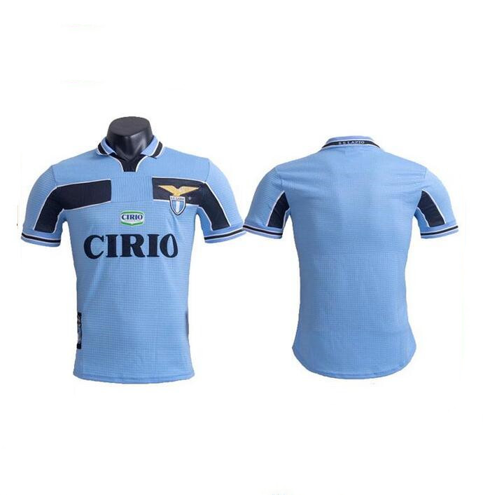 

1999/2000 Lazio Retro version Soccer Jersey 99/20 Lazio Home SALAS MIHAJLOVIC VERON STANKOVIC MANCINI NESTA NEDVED Football Shirt Uniform, Home 99/20 retro version home