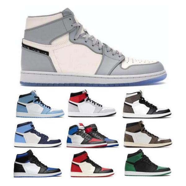 

Mens Women Basketball Shoes 1 1s High Og University Blue Dark Mocha Obsidian Smoke Grey Travis Scotts Top 3 Scarpe Tenis Trainers Sneakers, Green