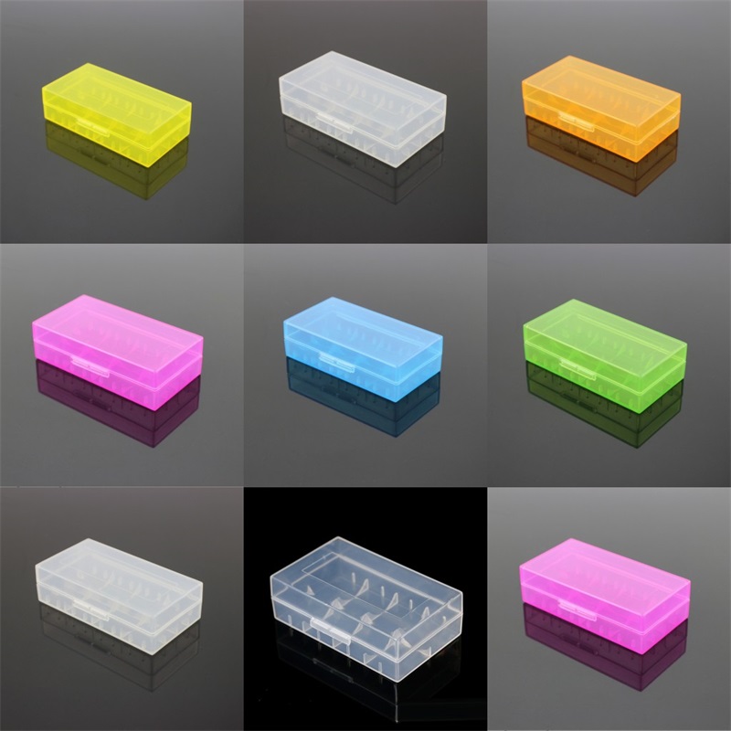 

Portable Plastic Battery Case Box Safety Holder Storage Container pack batteries for 2*18650 or 4*18350 lithium ion battery e cig 458 R2, As show