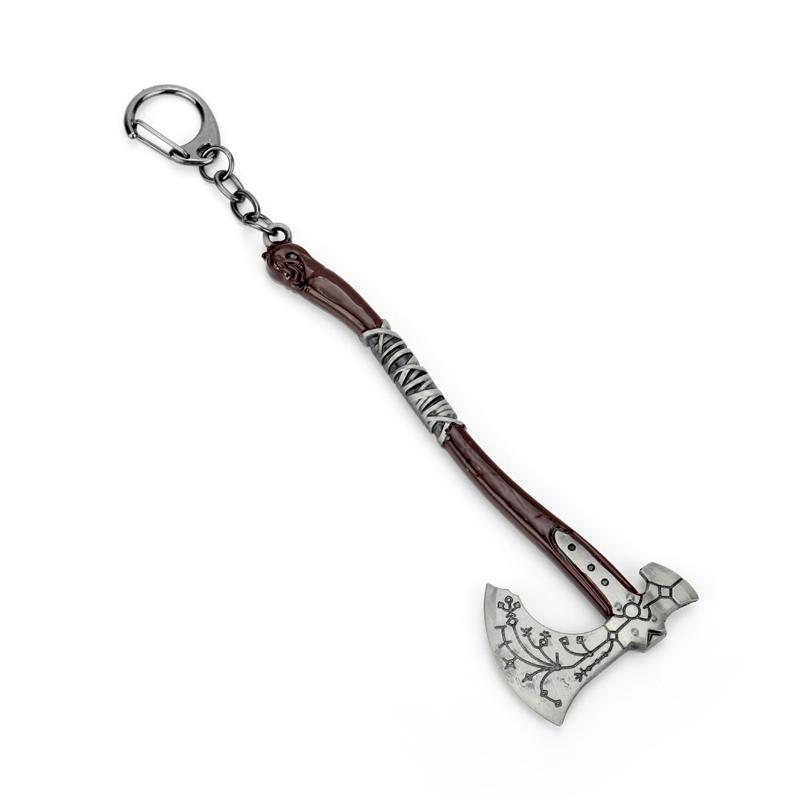 

Keychains Dongsheng Game God Of War 4 Leviathan Key Chain Metal Keyrings Kratos Guardian Axe Charm Pendant Llaveros Car Keychain-50