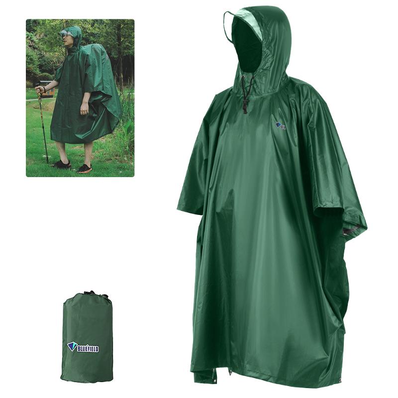 

Hunting Jackets Rain Poncho Waterproof Raincoat With Hood Cycling Cover Hiking Hooded Coat Jacket Motorcycle Picnic Mat, Camo;black