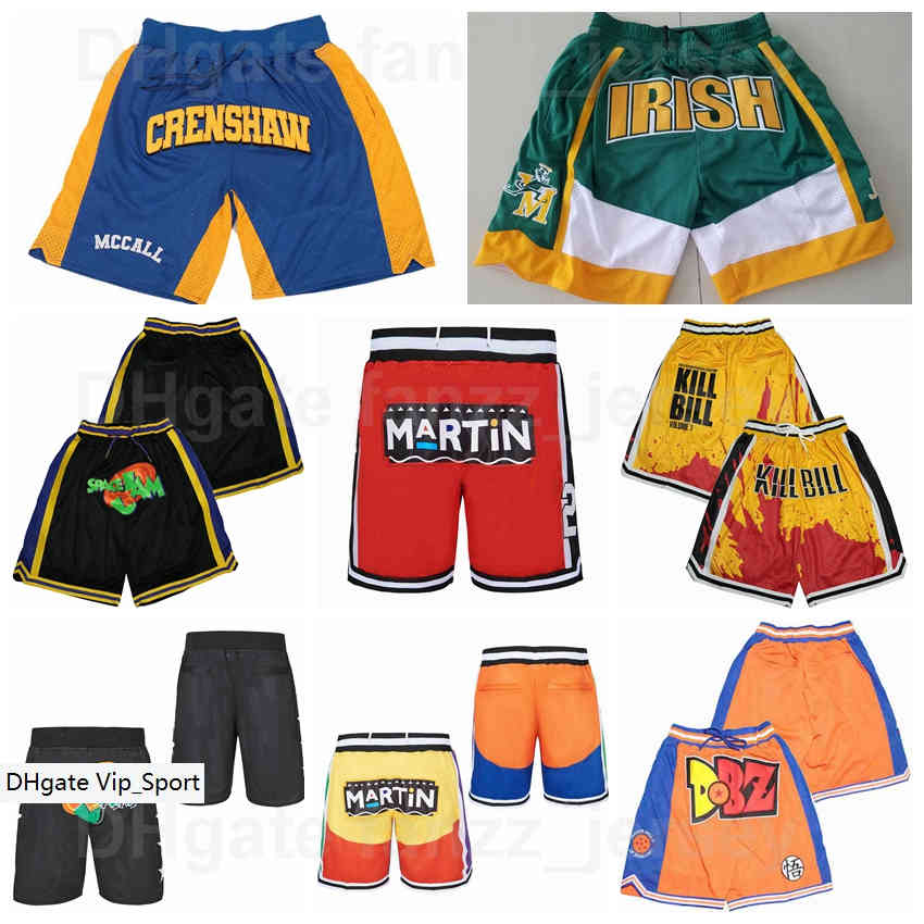 

Pocket Zipper Just Don LOVE AND BASKETBALL MCCALL TWO TONE SHORTS MARTIN 23 Sport Pant SPACE JAM STAR SPANGLE St Vincent Mary Irish LeBron James 99 VAUGHN Wear, Black