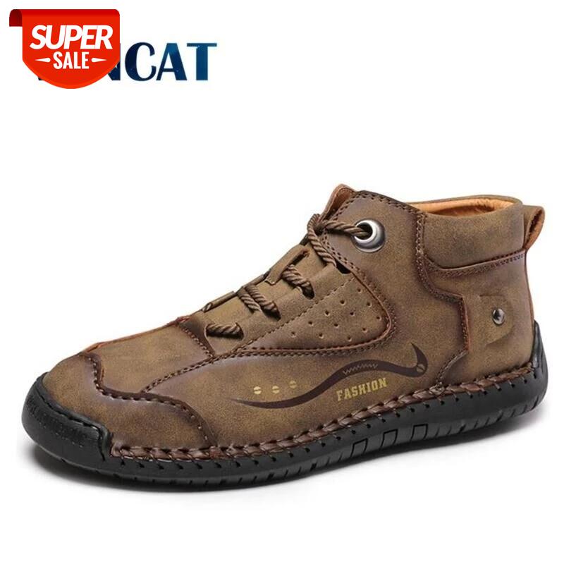

New Winter Warm Men Boots Fashion Plush Men Snow Boots High Quality Leather Shoes Outdoor Non-slip Motorcycle #4U69