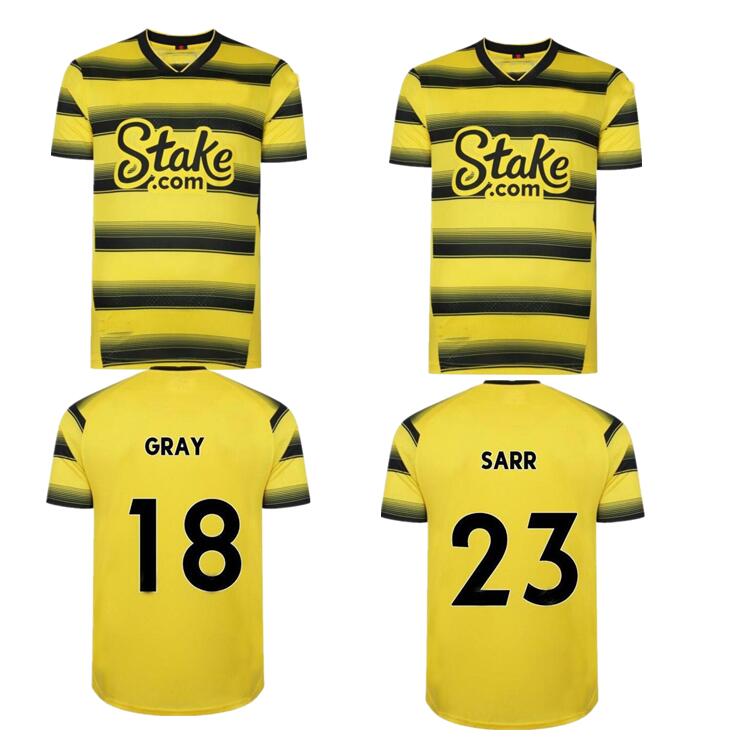 

21 22 WATFORD soccer jerseys home away kids SEMA 12 GOSLING 16 SUCCESS 22 DEENEY 9 POLLOCK BAAH SIBO STUPAREVIC 2021 JERSEY FOOTBALL SHIRTS, Yellow