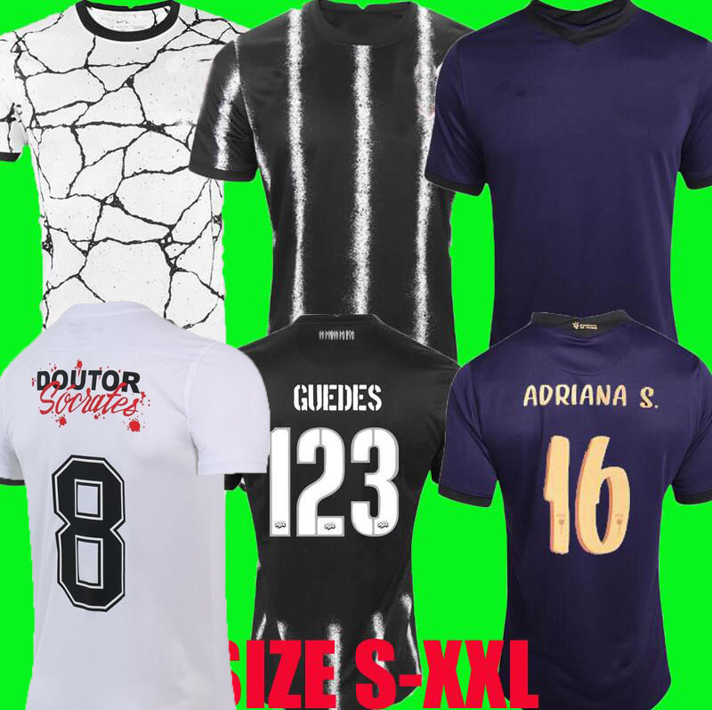

2021 2022 Corinthian Soccer Jerseys special-edition Sócrates Willian 21 22 camisetas GABRIEL Giuliano luan CASSIO JADSON FAGNER football shirt FANS PLAYER VERSION, Away 1