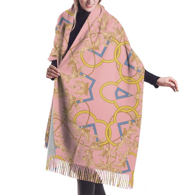 

Scarves NOISYDESIGNS Europe Floral Women Imitation Cashmere With Tassel Autumn Soft Warm Lady Girls Wraps Thin Long Scarf Shawl