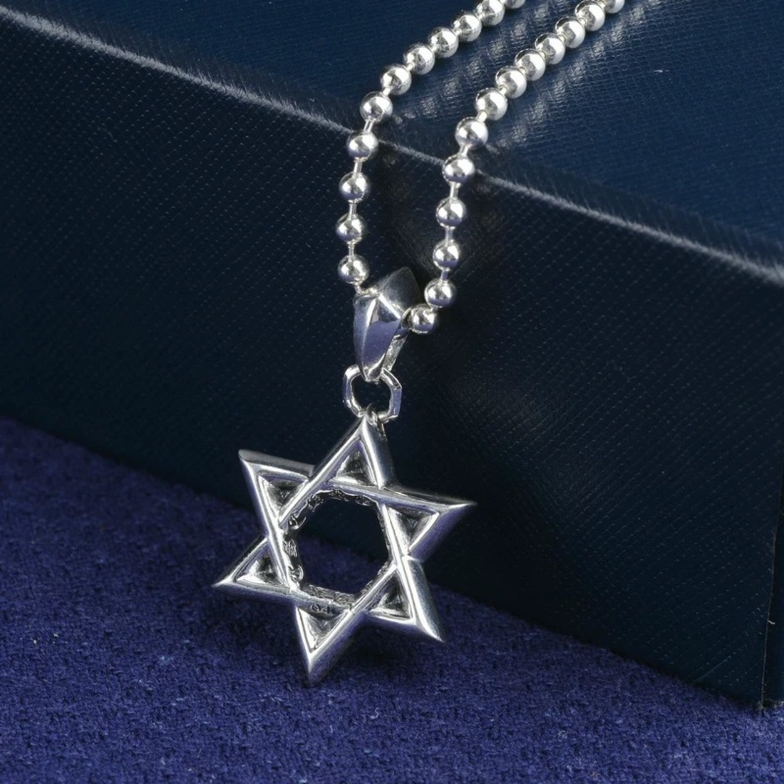 

Croquet six stars couple Pendant Necklace simple personality men's and women's versatile sweater chain4, Silver