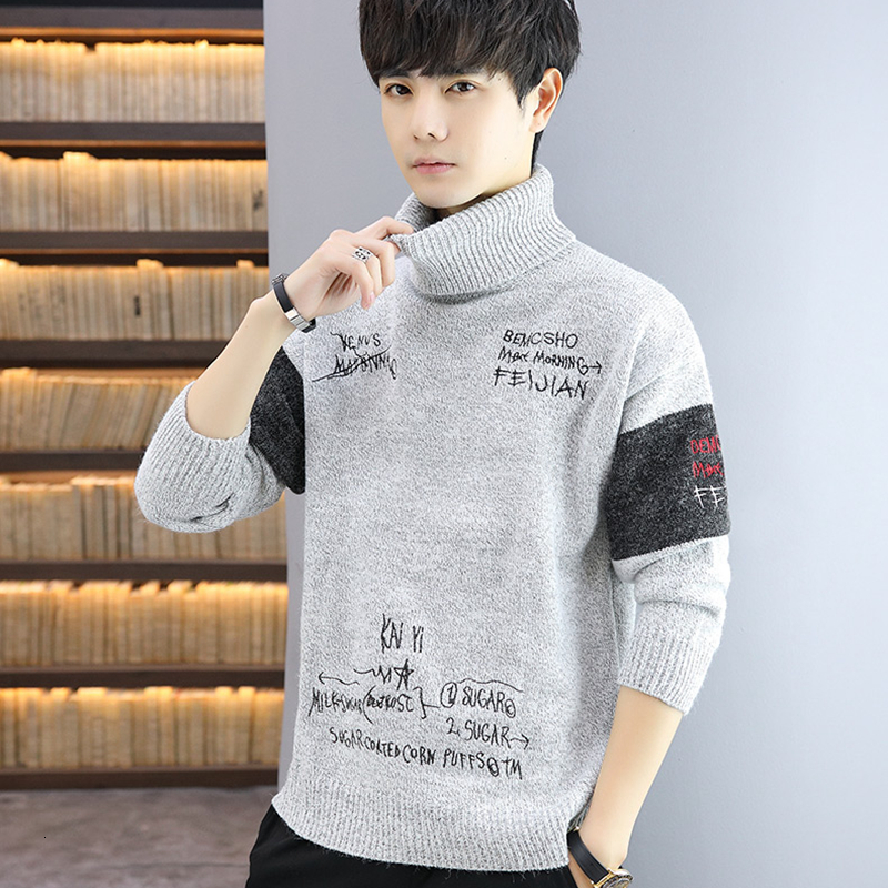 

2021 Brand Sweater Men Clothes New Winter Clothing Long Sleeve Knitted Pullover Plus Size High Quality Korean Style Fashion Tops Bgee