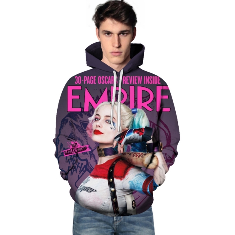 

Autumn new clown 3D printed round neck sweater hooded high quality trendy men, Td1139-1