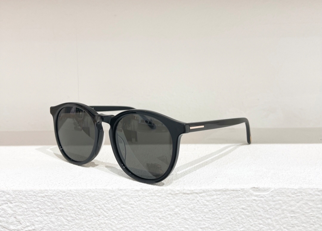 

Shiny Black Grey Round Sunglasses 0904 aurele Fashion Sunglasses des lunettes de soleil wit Box