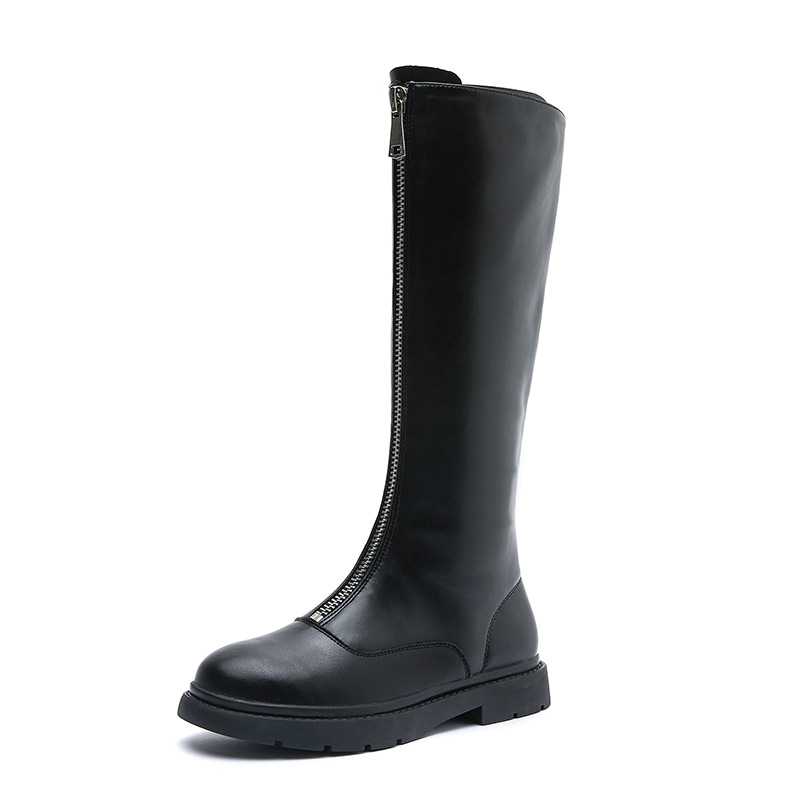 

Thick Bottom Knee-high Knight Boots for Women 2022 New Winter Warm Platform Shoes Woman Fashion Zipper Long Boot Lady Footwear, Black