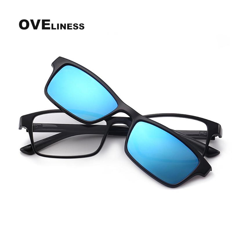 

Fashion Sunglasses Frames Polarized Glasses Frame Men Women Magnetic Clip On TR90 Optical Prescription Myopia Eyewear Eyeglasses