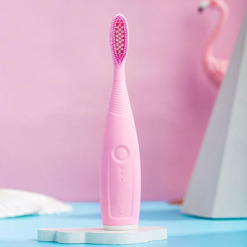 

IPX6 Waterproof Electric Sonic Silicone Toothbrush Oral Care Soft Hair Automatic Child Toothbrush Teeth Deep Cle