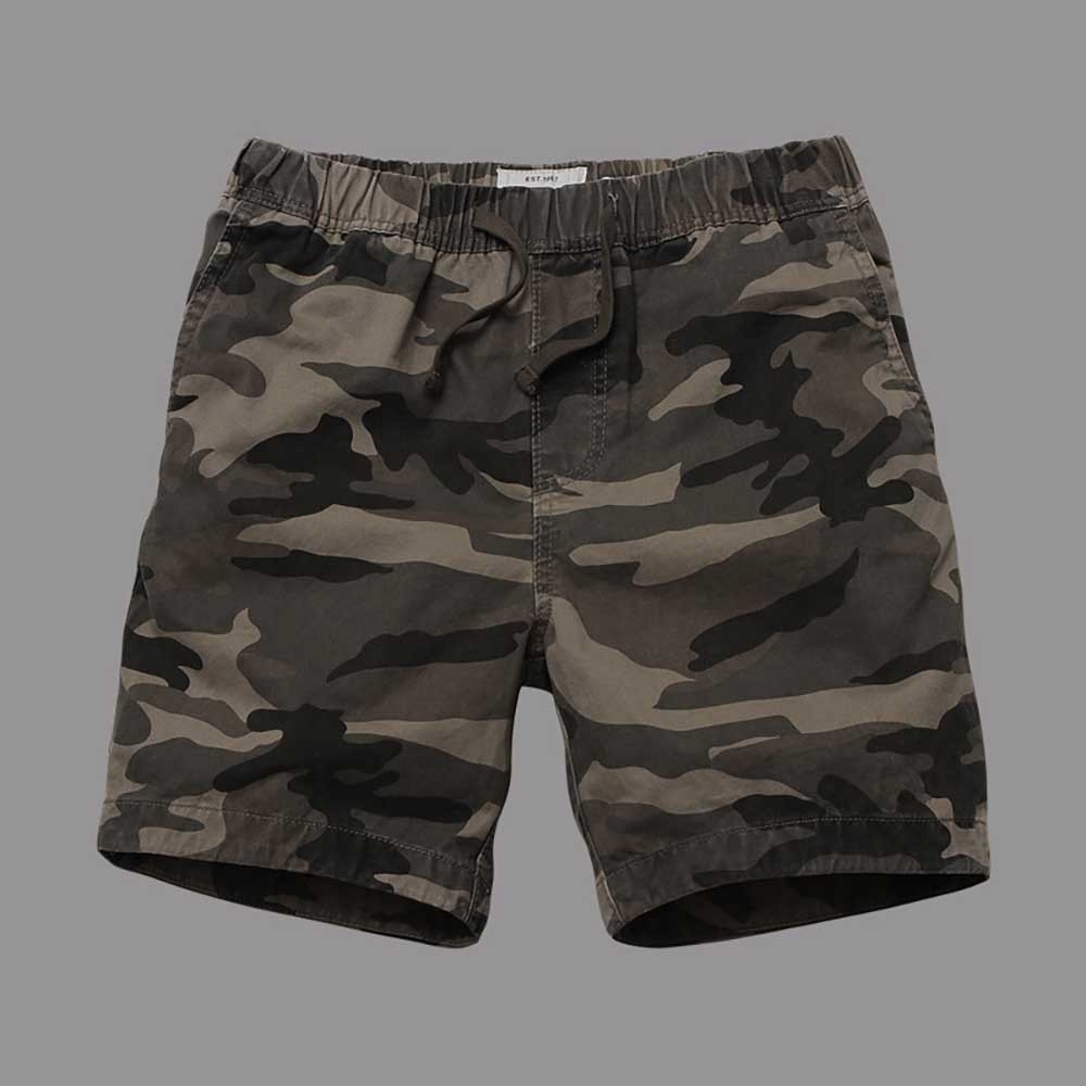 

2021 New Camouflage Fashion Casual Man Boardshorts Army-style Cotton Cargo Shorts Summer Wear Men's Clothes Gzx2, Khaki.
