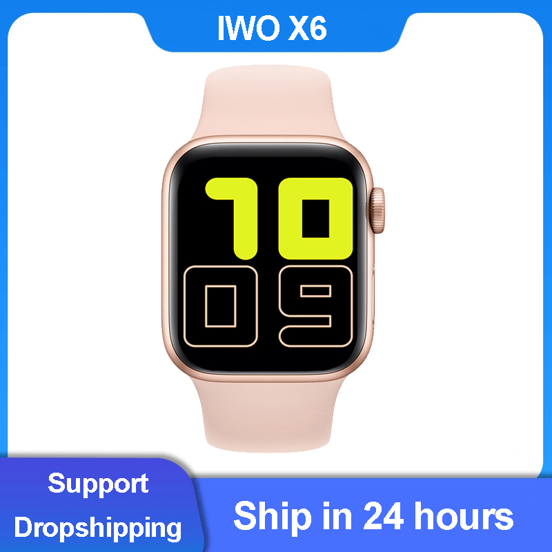 

1.54 Inch IWO X6 Smart Watch 2021 2021 Series 5 Bluetooth Call Heart Rate Sport Fitness Smartwatch PK IWO MAX 2.0 X16 W26 PROg, White