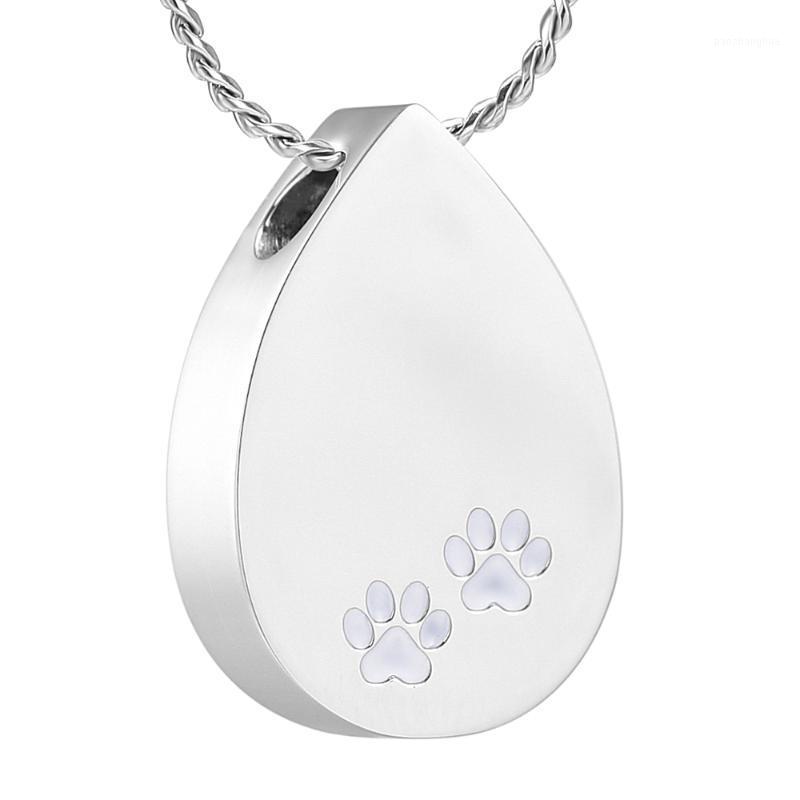 

Chains Urn Pendant Necklace Teardrop Cremation Jewelry For Ashes Memorial Keepsake Women, Silver