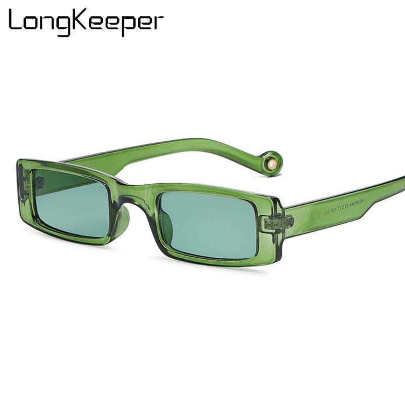 

Sunglasses LongKeeper Small Men Women Vintage Narrow Frame Rectangle Sun Glasses Ladies Trendy Shades Outdoor UV400 Eyewear
