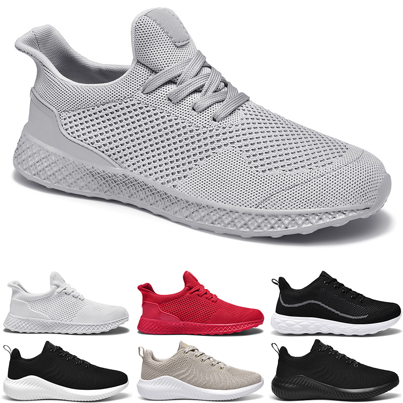 

men running shoes fashion triple grey mesh sneaker breathable outdoor soft jogging walking tennis shoe sports sneakers, Color 6