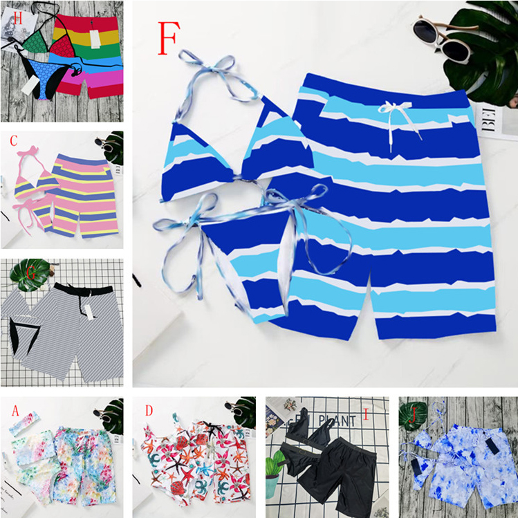 

Designers Womens Swimwear Mens Beach Shorts Full Letter Print Lovers Swimsuit Outdoor Vacation Men and Women Swimming Suit